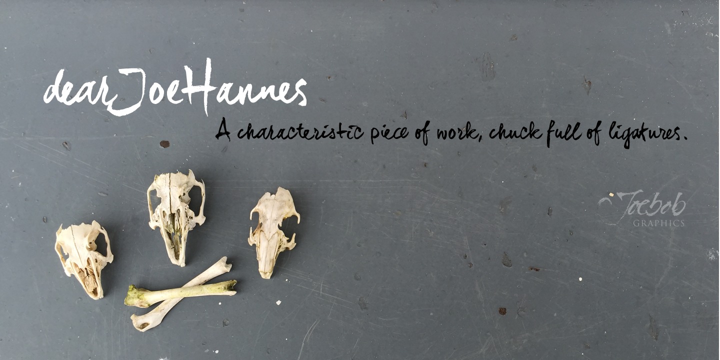 폰트 dearJoeHannes